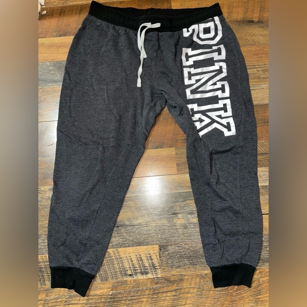 PINK Victorias Secret Joggers with Pink Logo